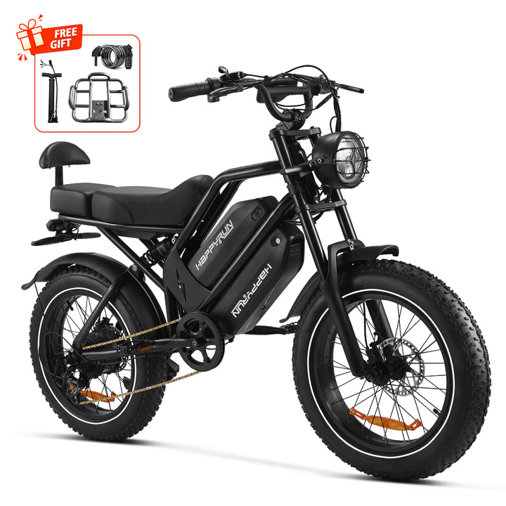 HappyRun G70 Electric Cargo Bike Dual Battery