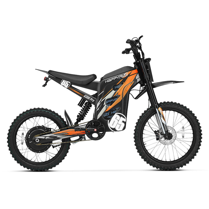 HappyRun Electric Dirt Bike G300 Pro 6500W Orange