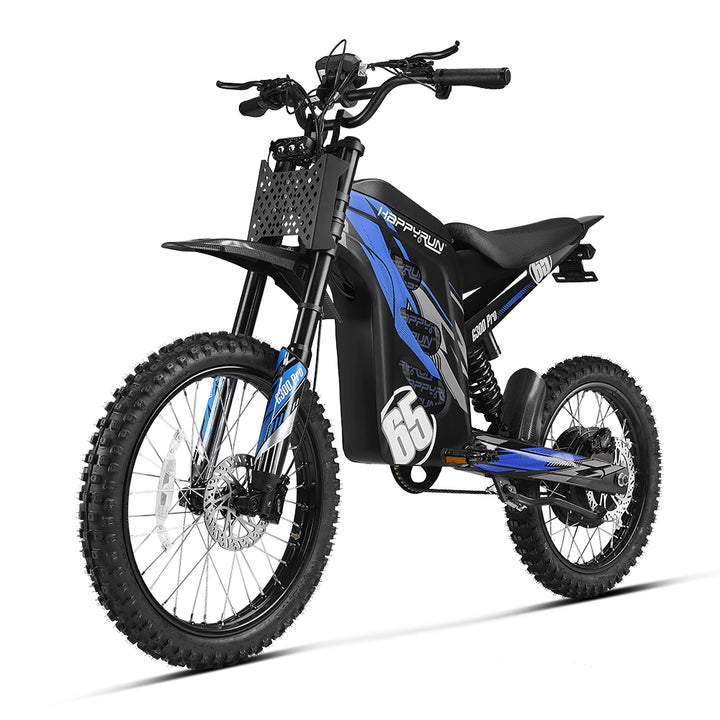 HappyRun Electric Dirt Bike G300 Pro 6500W Blue