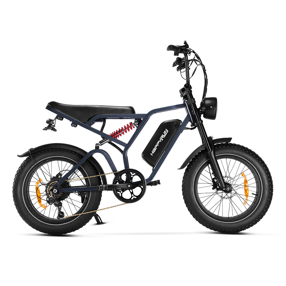 HappyRun Tank G60 Pro Moped Style Electric Bike Fat Tire